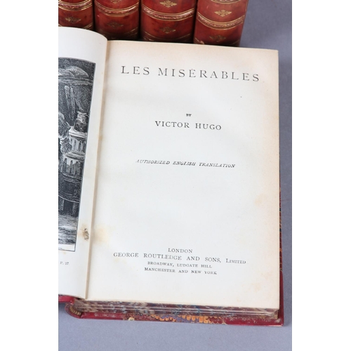 33 - HUGO, VICTOR - HUGO'S WORKS: Notre Dame, Toilers of the Sea, By Order of the King, Les Miserables, N... 