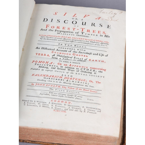 15 - EVELYN, J - SILVA OR A DISCOURSE OF FOREST TREES AND THE PROPOGATION OF TIMBER IN THIS MAJESTY'S DOM... 