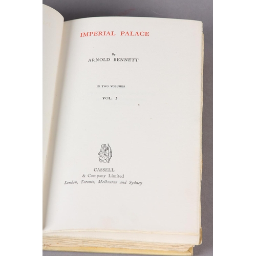 23 - BENNETT, ARNOLD - IMPERIAL PALACE, two vols, this edition printed on T. M. Sanders's hand-made paper... 