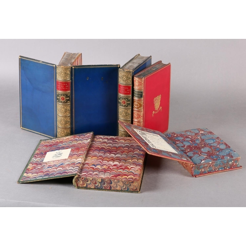 27 - ARNOLD, MATTHEW - POEMS, 2 vols, 1847, signed binding by Baker & Son, Clifton, in crimson full calf ... 