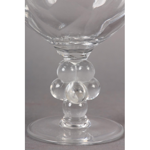 176 - LALIQUE - AN ANGEL OF REIMS champagne flute, originally designed by Marc Lalique, son of Rene, in 19... 