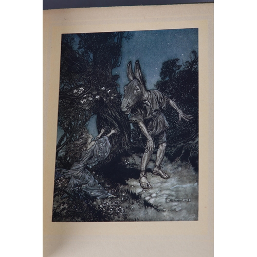 24 - RACKHAM, ARTHUR, ILLUS - A MIDSUMMER NIGHT'S DREAM, 40 colour tipped in plates, blue cloth gilt pict... 