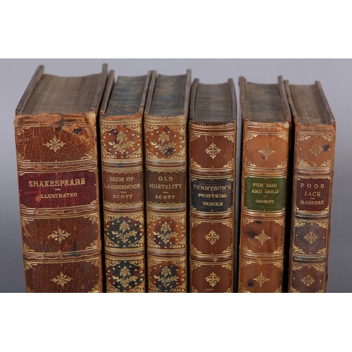 63 - BINDINGS: SCOTT, SIR WALTER - OLD MORALITY; CORBETT, Julian - God and Gold 1900; Poetical Works of A... 