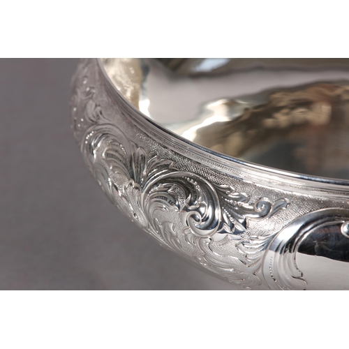 234 - A VICTORIAN SILVER FRUIT BOWL, London 1899, Mappin & Webb, circular, embossed and chased with a bord... 