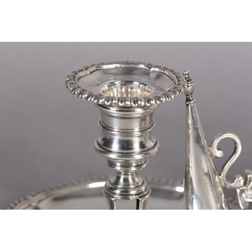 241 - A PAIR OF WILLIAM IV SILVER CHAMBERSTICKS, London 1837, R&S Garrard & Co, retailed by Garrards, Pont... 