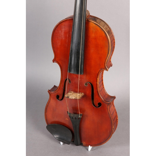 1 - JOSEPH ANTHONY CHANOT, London (1865-1936), a three quarter violin, labelled no. 151 and dated 1911, ... 