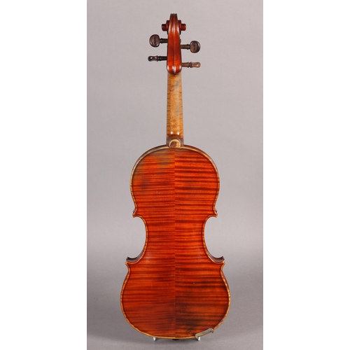 1 - JOSEPH ANTHONY CHANOT, London (1865-1936), a three quarter violin, labelled no. 151 and dated 1911, ... 