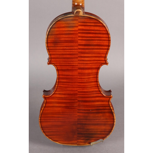 1 - JOSEPH ANTHONY CHANOT, London (1865-1936), a three quarter violin, labelled no. 151 and dated 1911, ... 