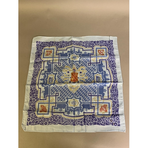 248 - Children’s Jubilee Souvenir 1860 - 1910: A large Victorian cotton handkerchief printed with an impos... 