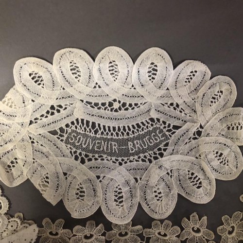 197 - A quantity of mainly Edwardian lace and costume flounces trimmings, in Maltese lace, Beds Maltese ta... 