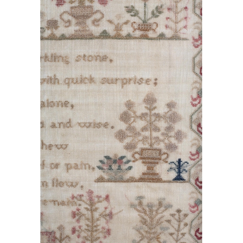 156 - A Henderson family needlework sampler, finished by Mary Henderson on October 26th 1819, at H Nutter’... 