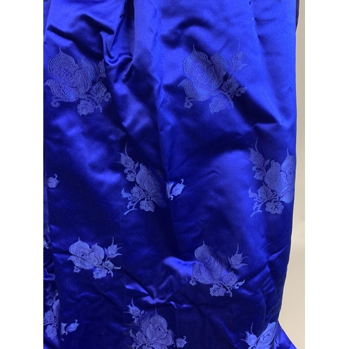 296 - A formal silk two-piece costume in damask silk for a lady, purchased new in Korea in the 1970’s. The... 