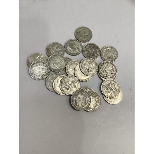 379 - Approx. 300g of pre '47 silver Half crowns