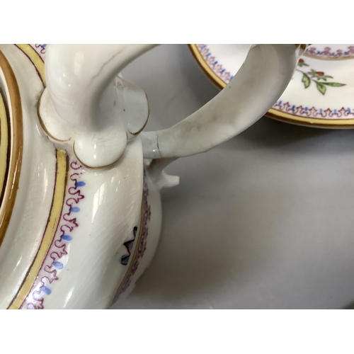 284 - An early 20th century Royal Worcester tea service comprising six cups, six saucers, five side plates... 