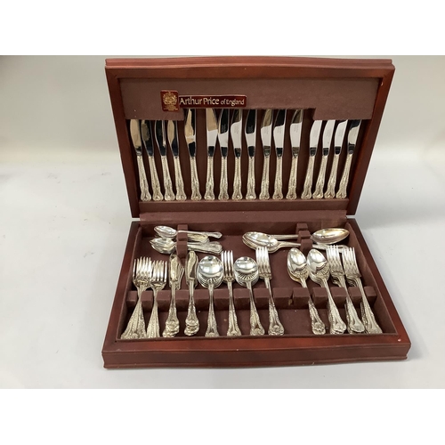 313 - A silver plated canteen of cutlery for eight by Arthur Price