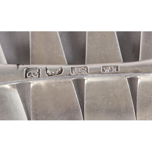 279 - A COMPOSITE SET OF SIX 18TH CENTURY SILVER DESSERT FORKS in Hanoverian pattern, all hallmarked for L... 