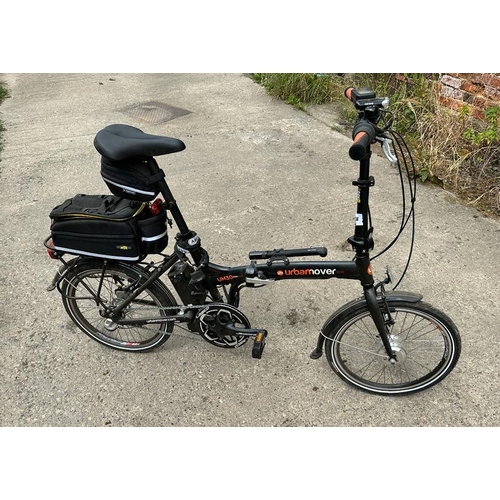 An Urban Mover UM30 Elite folding electric assisted pushbike with