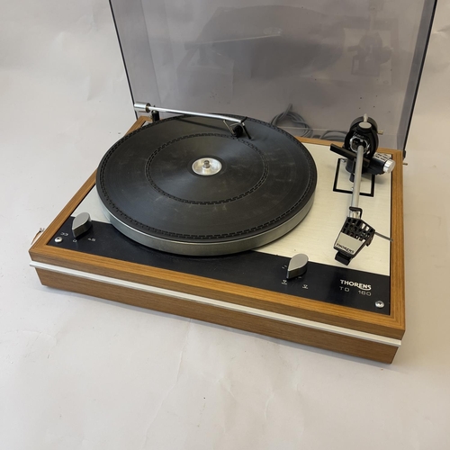 30 - A Thorens TD-160 belt drive turntable