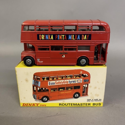 57 - A 1970 Corgi London Transport Outspan Orange Routemaster double decker bus, boxed, complete with dri... 