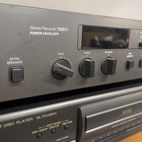 20B - A vintage 1970s Wharfedale 100.1 Multiplex Receiver, along with a Nad 7225PE Receiver and a Technics... 