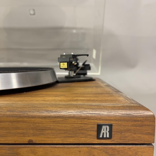 23 - A vintage Teledyne Acoustic Research ‘The AR’ belt-drive turntable, with solid aluminium platter mou... 