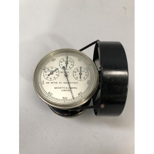 143 - A Negretti and Zambra Air/Wind Speed Indicator, probably used during WWII for gunnery targeting in c... 