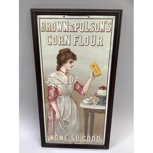 65B - A vintage Brown & Polson's Corn Flour 'None So Good' chromolithograph pictorial poster, printed by D... 