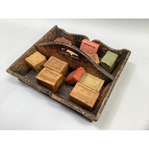 296 - A small quantity of vintage bars of soap by Nubolic, Lifebouy, Puritan, Bibby's Best and John Knight... 