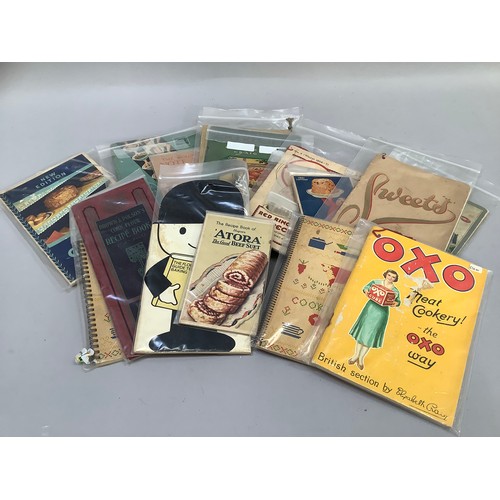 280 - Sixteen advertising recipe books from the 1920s and later including Oxo (3), Red Ring Flour Recipes,... 