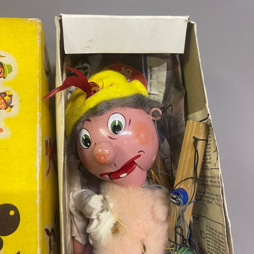 72 - A pair of Pelham Puppets, comprising of Old Man and Cleaning Lady, both boxed