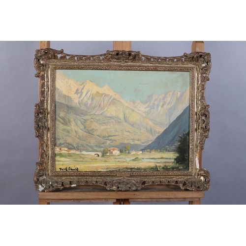 293 - ARR FRED ELWELL R A (1870-1958), 'Adamello Mountains, North Italy', the mountain range near Edolo, o... 