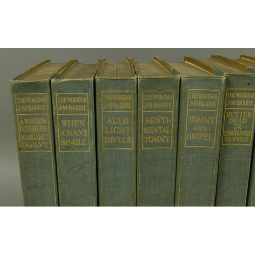 66 - BARRIE (James Matthew, Sir) WORKS OF, 10 vol., Kirriemuir Edition, one of 1000, half-titles, publish... 