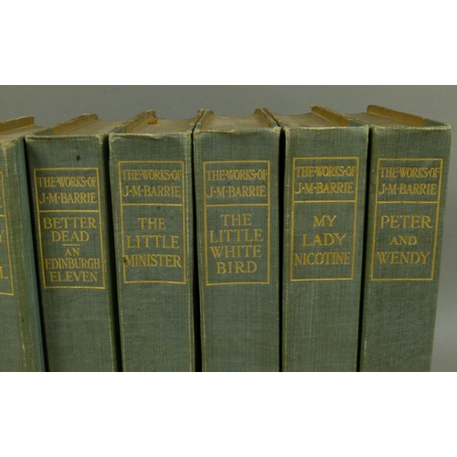 66 - BARRIE (James Matthew, Sir) WORKS OF, 10 vol., Kirriemuir Edition, one of 1000, half-titles, publish... 