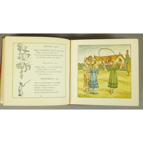 67 - GREENAWAY (Kate illust.) KATE GREENAWAY'S BIRTHDAY BOOK FOR CHILDREN, chromolithographed plates, som... 