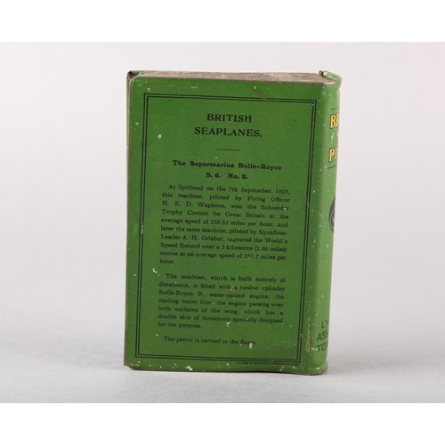 37 - A LYON’S ASSORTED TOFFEE TIN formed as a book on ‘British Seaplanes: The Supermarine Rolls-Royce S.6... 