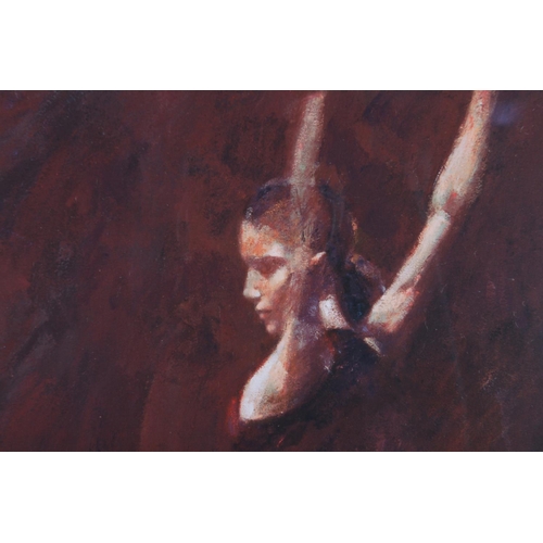 79 - ARR FLETCHER SIBTHORP (b.1967), 'Tres Bailadoras En Roja', colour print, limited edition no. 218/295... 