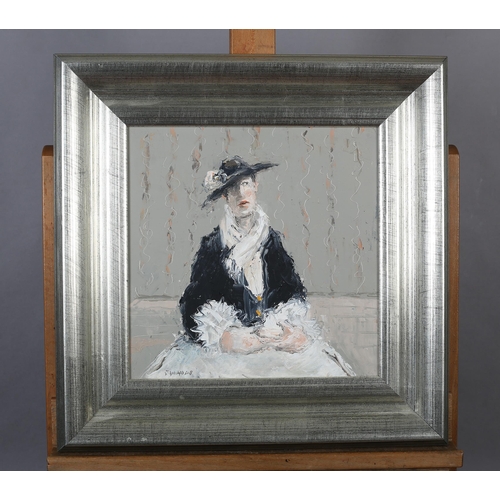 42 - ARR Thomas Bossard (French b.1971), portrait of an actress in costume, three-quarter length, oil on ... 