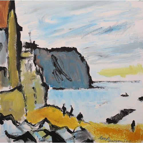 43 - ARR Ron Pearson (Contemporary), From Quarterdeck Approach, Robin Hoods Bay oil on canvas, signed and... 