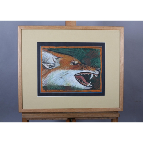 27 - Jonathan Kingdon (Tanzanian, b.1935), Ethiopian Wolf, pastel, initialled to lower left, attribution ... 