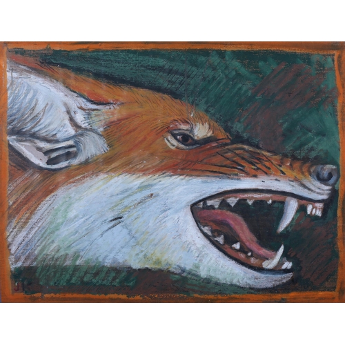 27 - Jonathan Kingdon (Tanzanian, b.1935), Ethiopian Wolf, pastel, initialled to lower left, attribution ... 