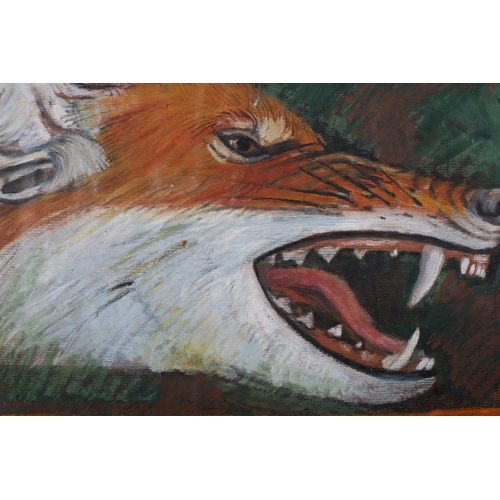 27 - Jonathan Kingdon (Tanzanian, b.1935), Ethiopian Wolf, pastel, initialled to lower left, attribution ... 