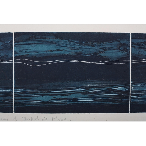 106 - Seok Tin Chng (Singapore) d.2009, Melody of Yorkshire Moors, deep blue etching, a/p, signed, titled ... 