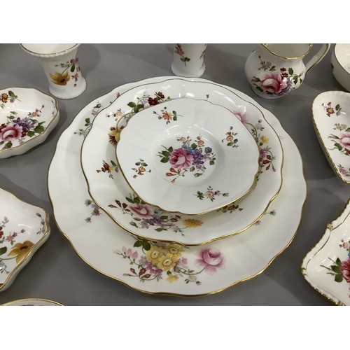 176 - Royal Crown Derby Derby Posies pattern china comprising cake plate, two smaller plates, pin dishes, ... 