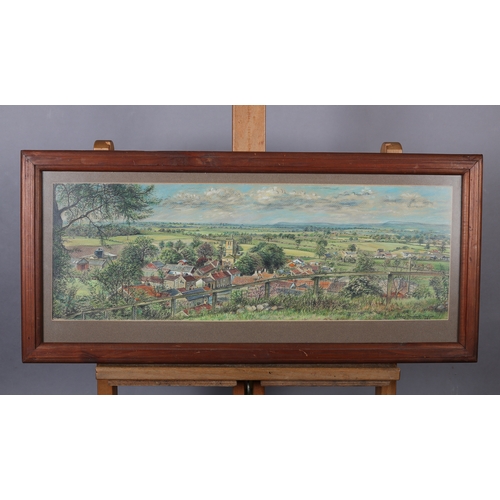 67 - ARR Shirley Stoppford Taylor (1935-2017), Vale of York and Village, pastel, signed and dated July 19... 