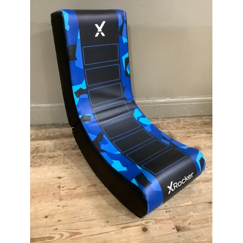 103 - An X-rocker freestanding foam filled chair