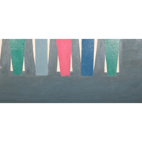 133 - ARR Druie Bowett (1924-1998), Nautic II, abstract seascape, oil on canvas, signed and dated (19)96 t... 