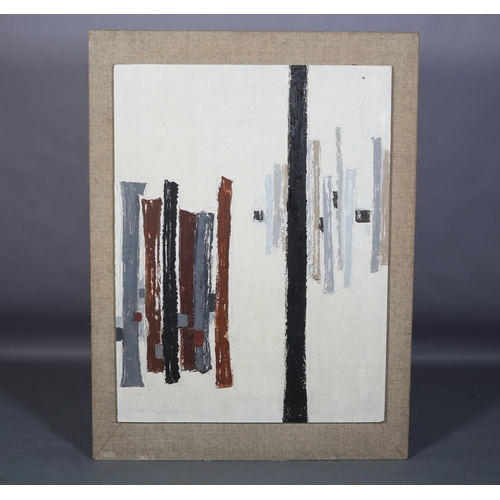 135 - ARR Druie Bowett (1924-1998), Interval, abstract, oil on canvas, signed and (19)64 to lower left, ti... 