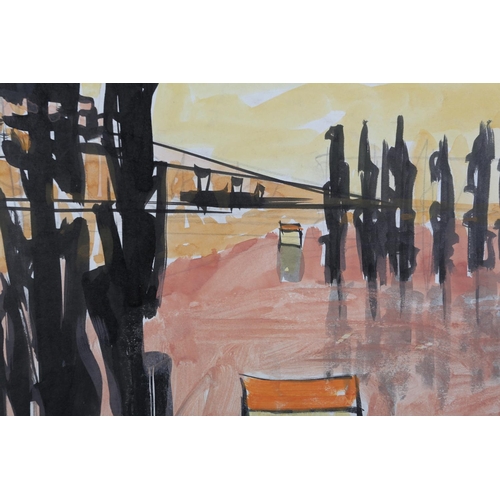 139 - ARR Druie Bowett (1924-1998), Reflections, pen , pencil and colour wash, signed and dated (19)61 to ... 