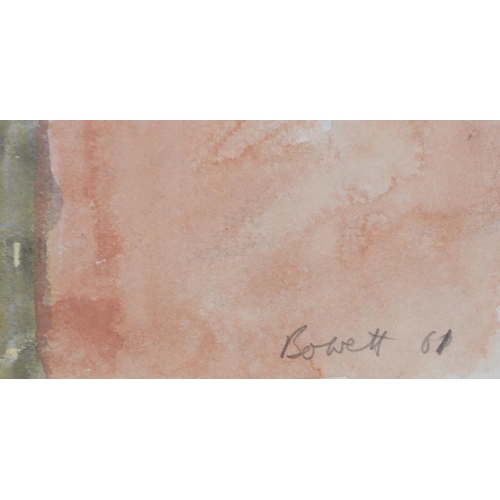 139 - ARR Druie Bowett (1924-1998), Reflections, pen , pencil and colour wash, signed and dated (19)61 to ... 