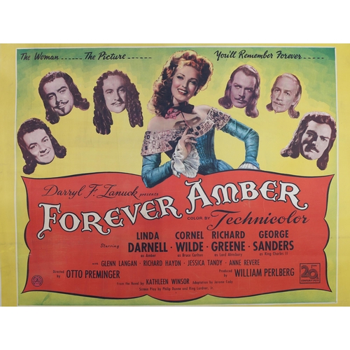 112 - 'Forever Amber', vintage colour film poster, 20th century Fox, printed by Stafford & Co Ltd Nottingh... 